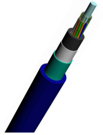 MGTS53 Outdoor Fiber Optic Cable Double Steel Tape Armor and Double Jacket